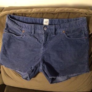Gap. Size 12 corduroy shorts. Blue